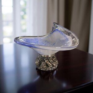 Arte Murano Linea Mary Sculptural Pedestal Bowl – Italy